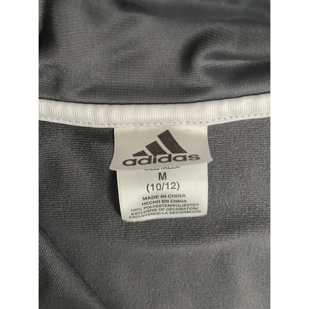 Adidas Boys Track Jacket Gray Size (10/12 M) - Picture 3 of 5
